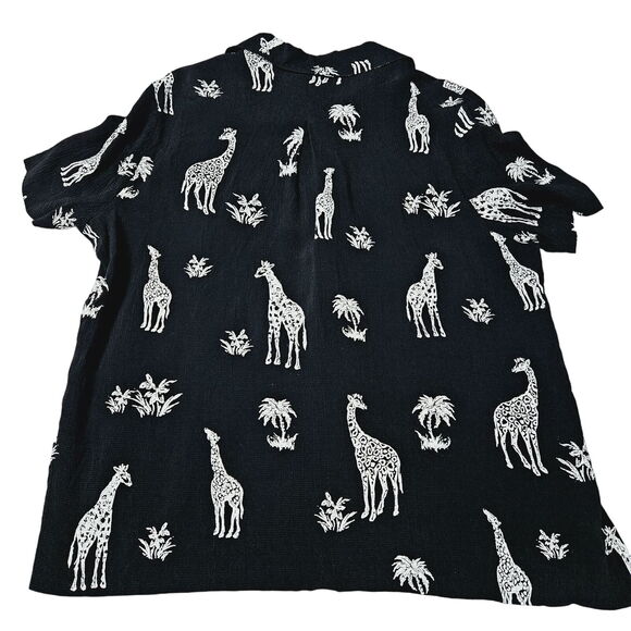 Drapers & Damon's Womens Button Up Blouse Multi-Color Size XL Acetate Blend - Picture 2 of 12